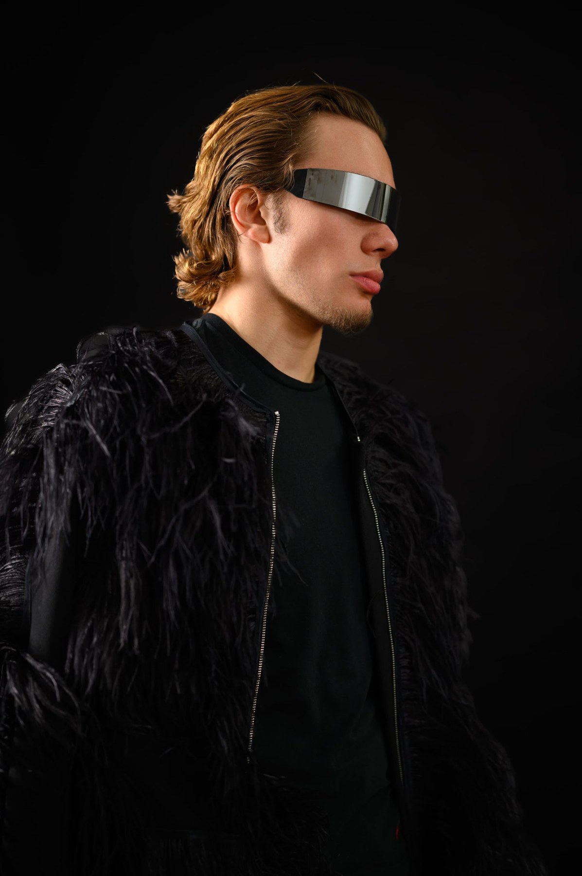 Marius Grigore in an editorial fashion photoshoot