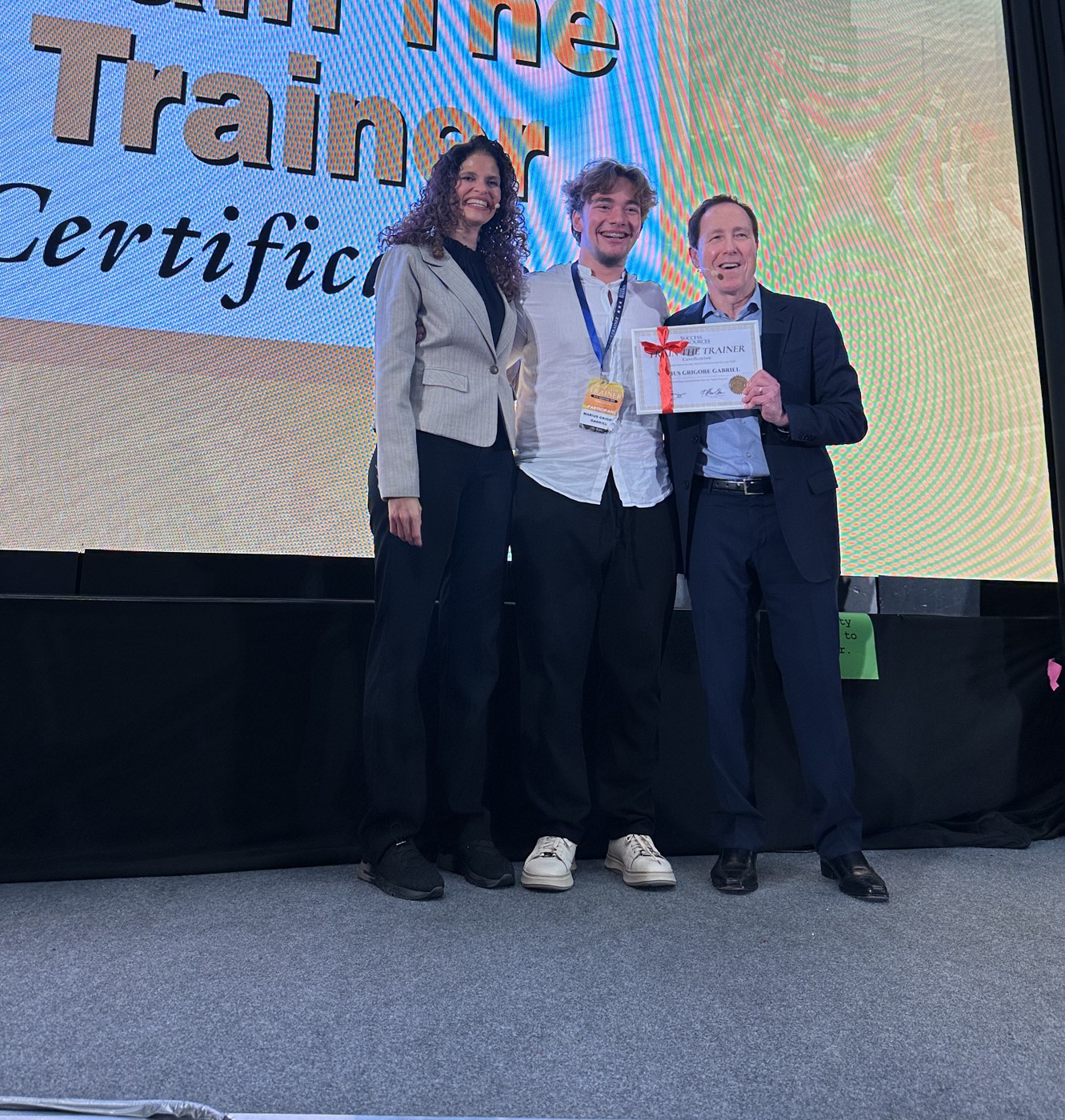 Marius Grigore with Blair Singer at Train The Trainer